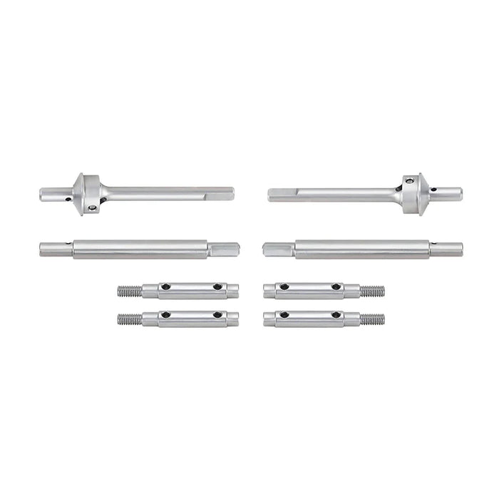 Injora ASC18-21FR Stainless Steel Front & Rear Portal Shafts & Axles Set for Redcat Ascent-18