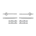 Injora ASC18-21FR Stainless Steel Front & Rear Portal Shafts & Axles Set for Redcat Ascent-18