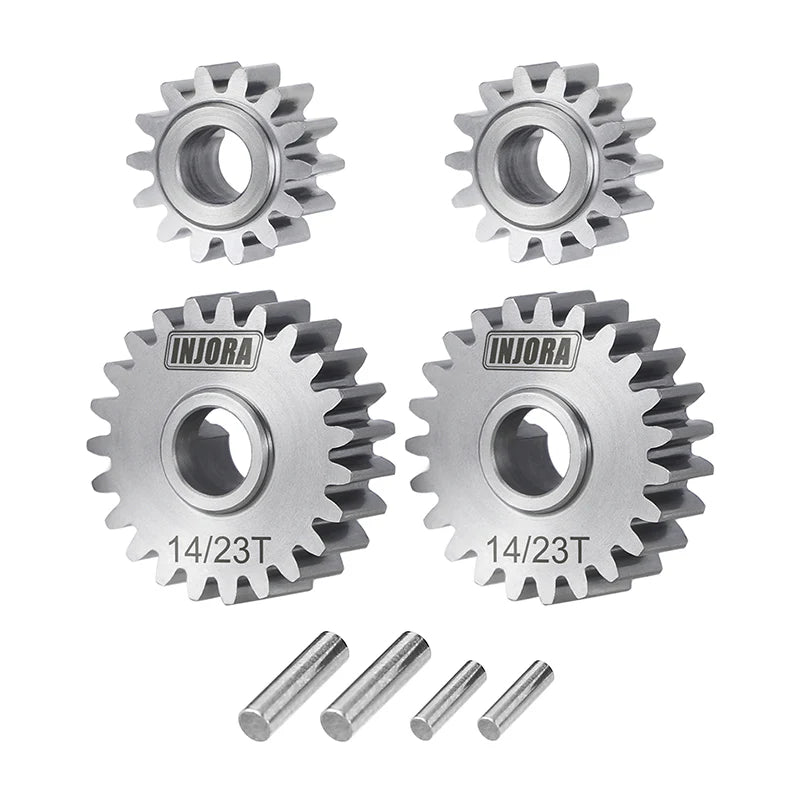 Injora ASC18-23T Stainless Steel Front Portal Gears Set for Redcat Ascent-18