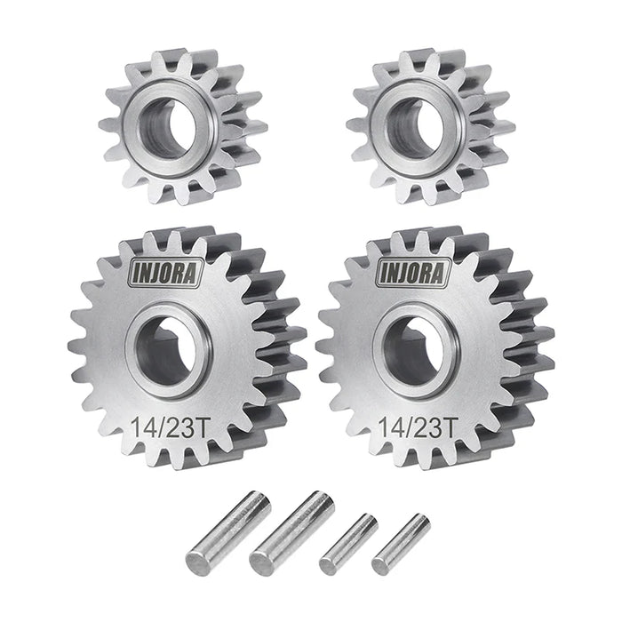Injora ASC18-23T Stainless Steel Front Portal Gears Set for Redcat Ascent-18