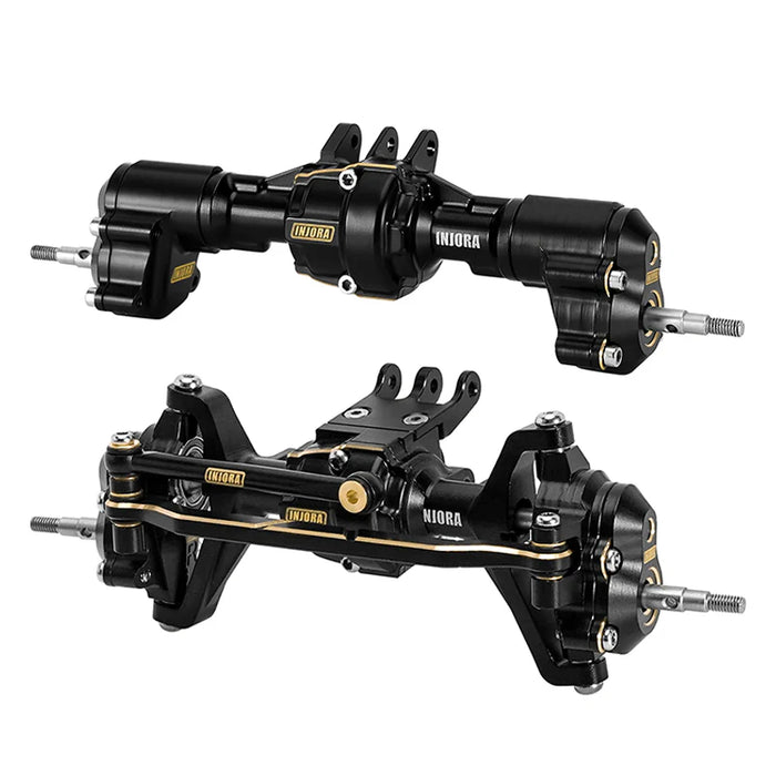 Injora ASC18-26FR Aluminum Front & Rear Portal Axles Set (208g Total) for Redcat Ascent-18