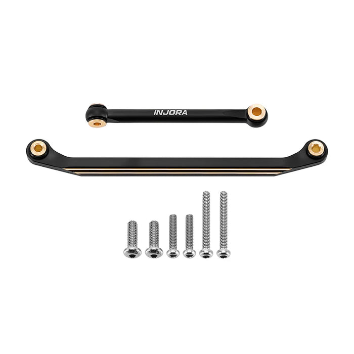 Injora ASC18-31 Black 11.1g Brass Steering Links Set for Redcat Ascent-18