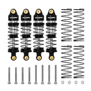 Injora Black Aluminum 35mm Threaded Oil Shocks Redcat Ascent-32 4 Pack