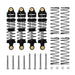 Injora Black Aluminum 35mm Threaded Oil Shocks Redcat Ascent-32 4 Pack