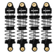 Injora Black Aluminum 35mm Threaded Oil Shocks Redcat Ascent-32 4 Pack