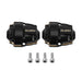 Injora Black Brass Differential Covers 2.6g fits Redcat Ascent-32