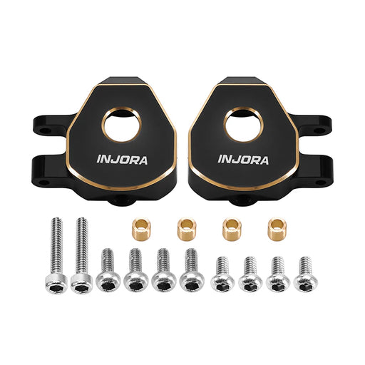 Injora Black Brass Steering Knuckles 5.4g fits Redcat Ascent-32