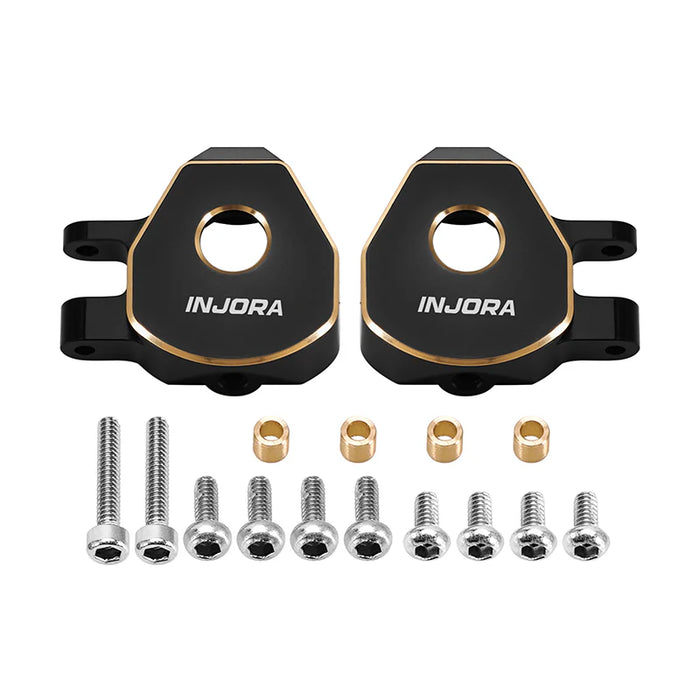 Injora Black Brass Steering Knuckles 5.4g fits Redcat Ascent-32