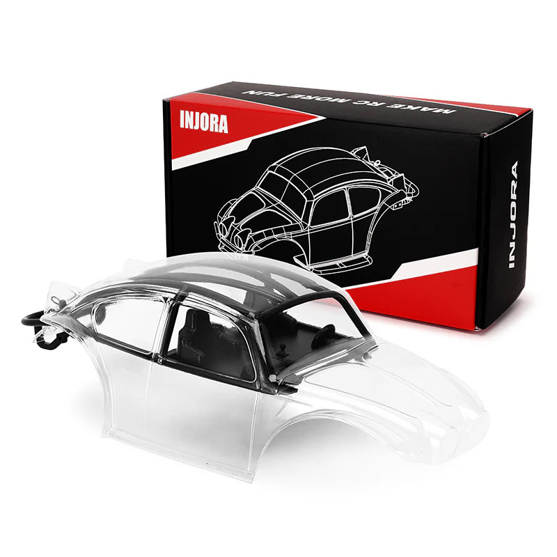 Injora BUG18-CL Clear BUG18 Crawler Body Set for Traxxas® TRX-4M™ with 155mm Wheelbase