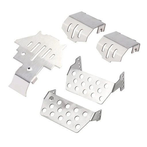 Injora CRAW18332_ALL Stainless Steel Skid Plate & Axles Armor for Traxxas® TRX-4™