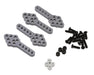 Injora CRAW2017329 CNC Aluminum Adjustable 1/10 Rock Crawler Shock Mount Plates