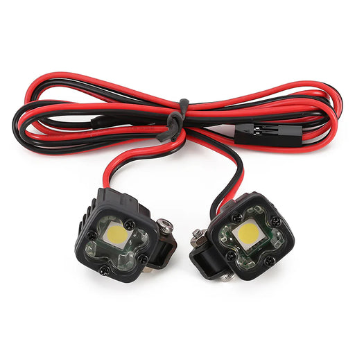 Injora DG-L30-2 1/10 Rock Crawler LED Square Pod Light Kit (2 Pack)