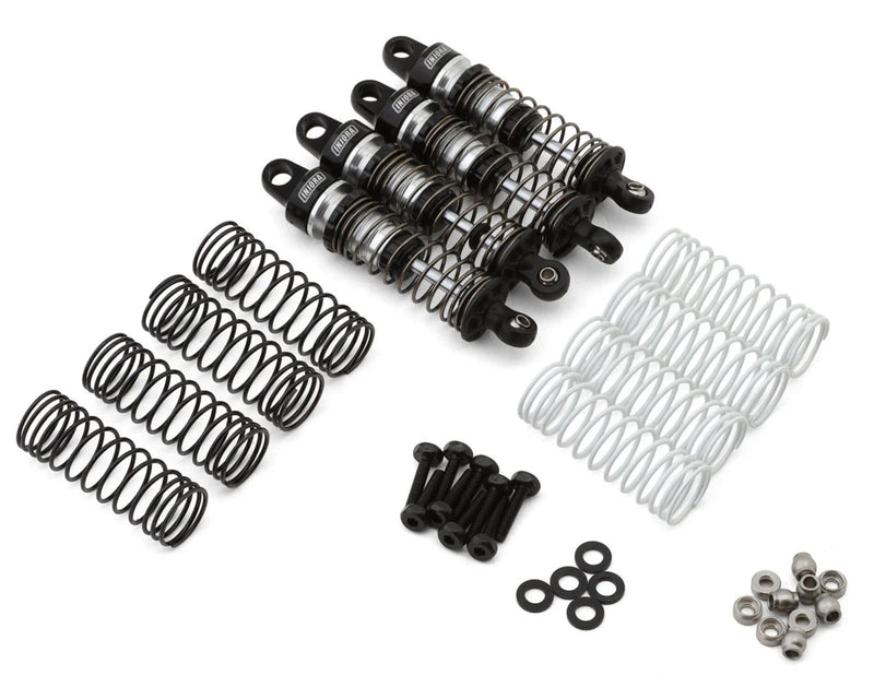 Injora GROM-01BS Arrma® Grom™ Black Aluminum Threaded Oil Shocks Set