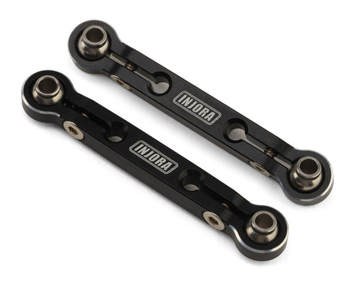 Injora GROM-04BK Arrma Mojave Grom/Losi Nascar Black Aluminum Steering Links (2 Pack)