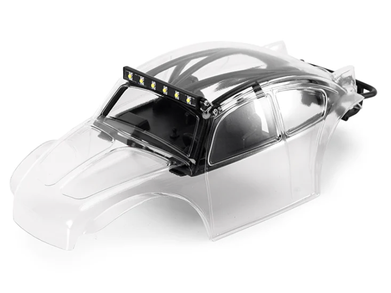 Injora INJBUG24-CL 1/24 Clear Bug Body with Interior fits SCX24 with Light Bar