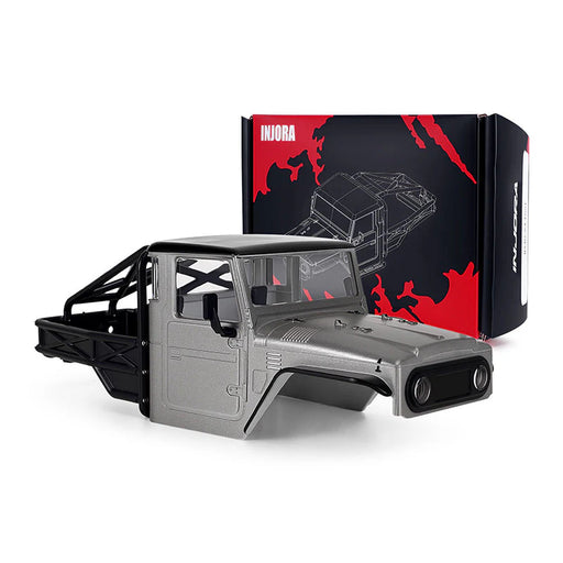 Injora IR40-24GL Grey SCX24 IR40-24 Half Truck Pre-Painted Body Set for 133mm Wheelbase