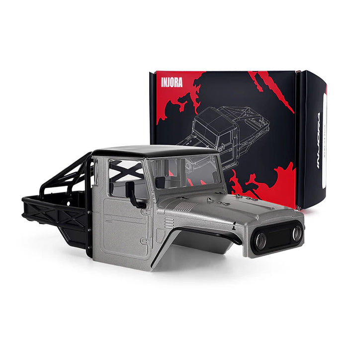 Injora IR40-24GL Grey SCX24 IR40-24 Half Truck Pre-Painted Body Set for 133mm Wheelbase