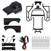 Injora IR60-BK IR60 Pickup 1/18 Pre-Painted Hard Body Set for Traxxas® TRX-4M®