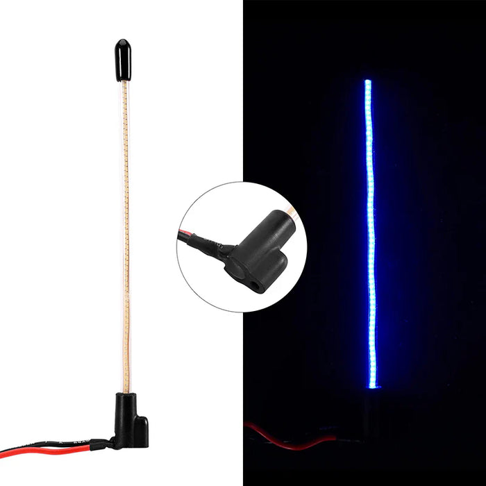Injora L43-BL Micro Crawler Ice Blue LED Whip Light (Bottom Fixed)