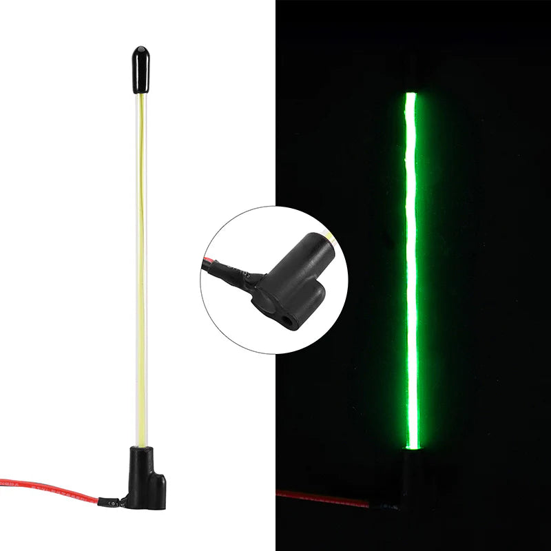 Injora L43-GN Micro Crawler Green LED Whip Light (Bottom Fixed)