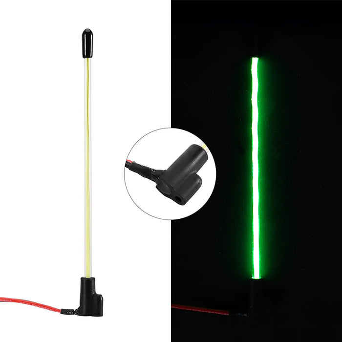 Injora L43-GN Micro Crawler Green LED Whip Light (Bottom Fixed)