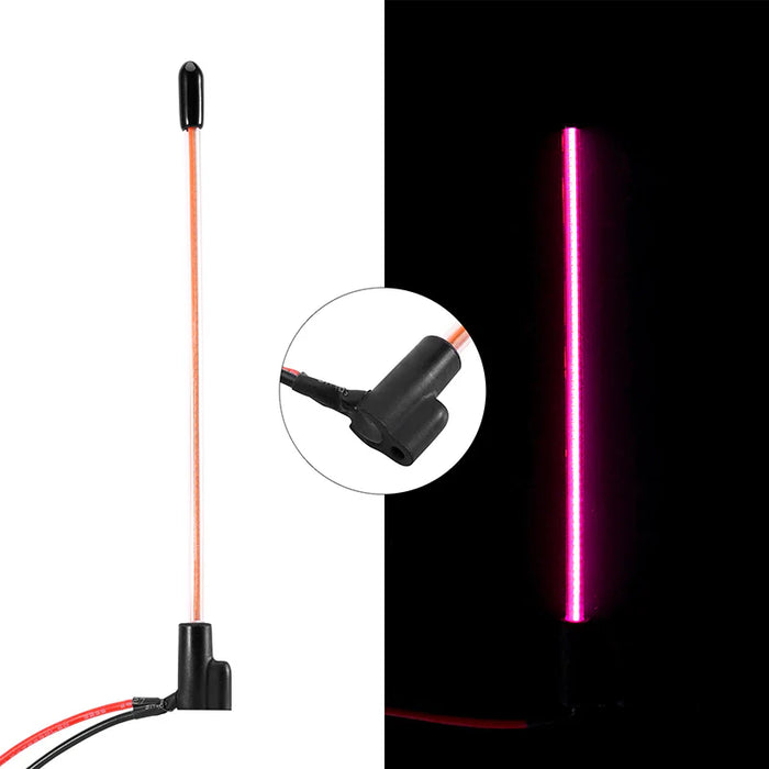 Injora L43-PU Micro Crawler Pinkish Purple LED Whip Light (Bottom Fixed)
