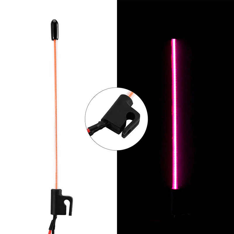 Injora L44-PU Micro Crawler Pinkish Purple LED Whip Light (Side Fixed)