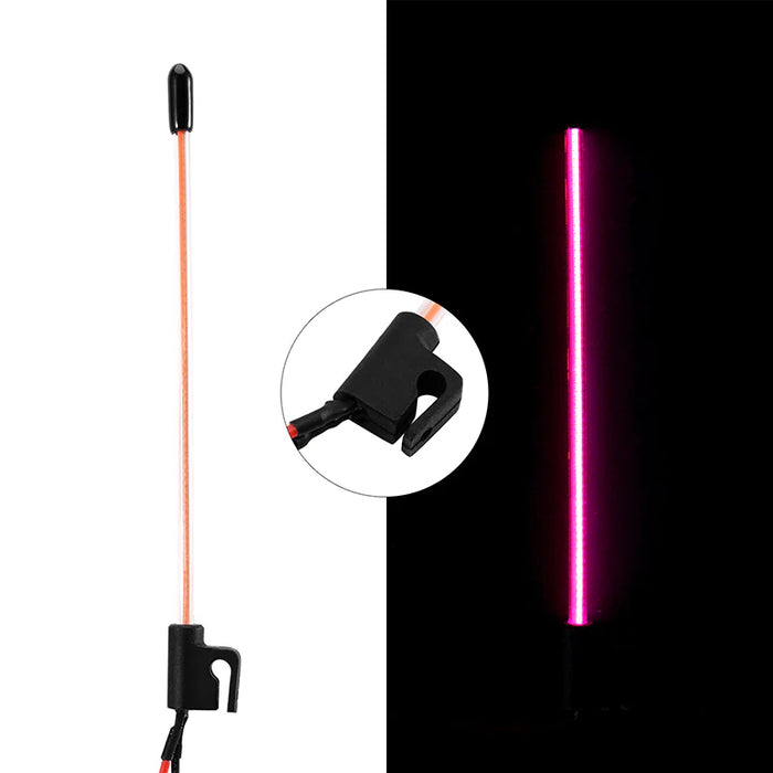 Injora L44-PU Micro Crawler Pinkish Purple LED Whip Light (Side Fixed)
