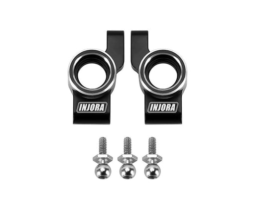 Injora LOS-05BK Losi Micro-B/T Black Aluminum Rear Hubs (2 Pack)
