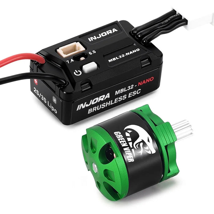 Injora MBL32-NANO-1616 Axial SCX30 MBL32-NANO ESC / Viper 1616 4800Kv Brushless Outrunner Combo
