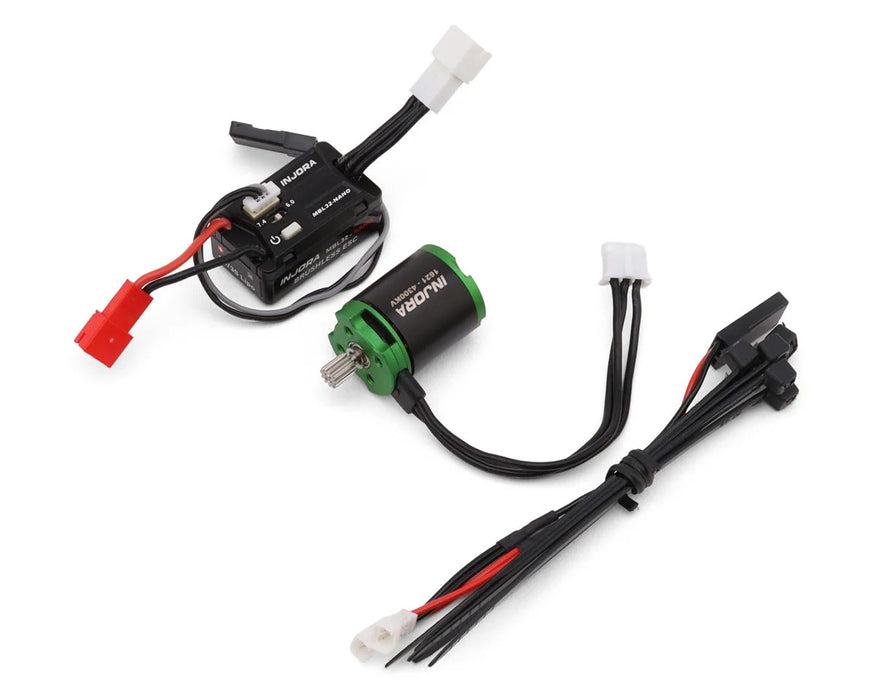 Injora MBL32-NANO-INM24 Axial SCX30 MBL32-NANO ESC & 1621 Green Viper Brushless Combo