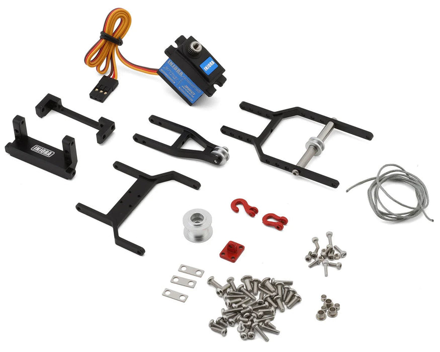 Injora S2065-360-115BK 1/18 Tow Truck Crane Kit & INJS2065-360 Winch Servo for Traxxas® TRX-4M®