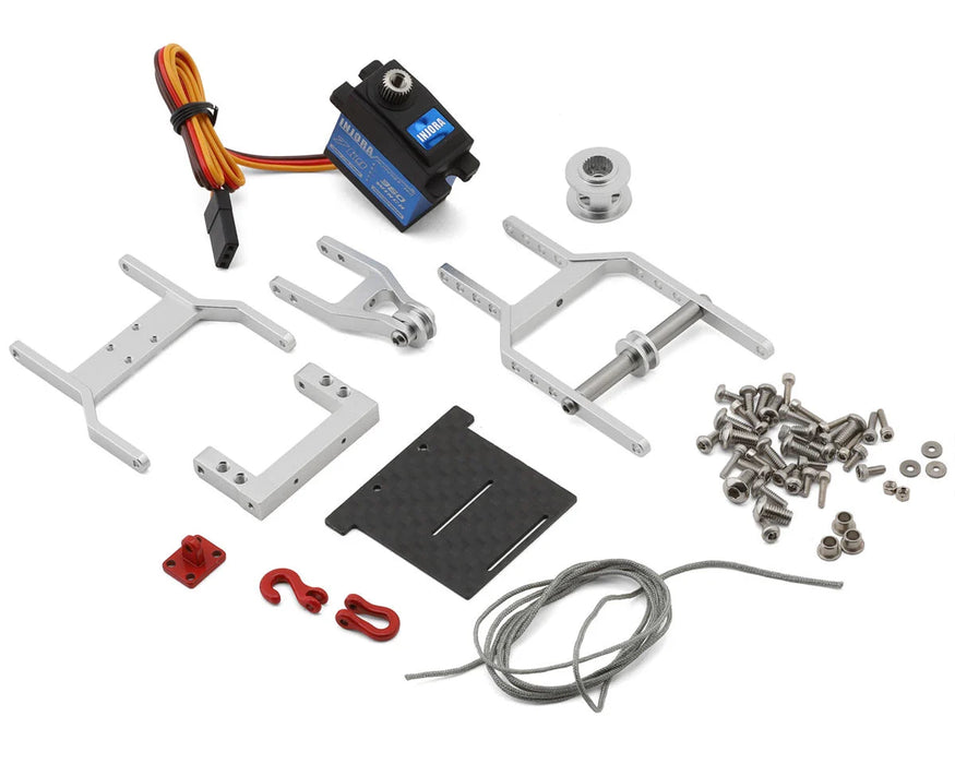 Injora S2065-360-194SR Axial SCX24 1/24 Tow Truck Crane Kit & INJS2065-360 Winch Servo