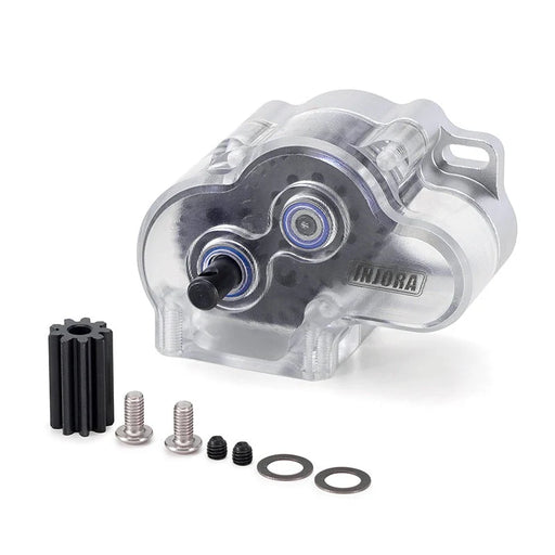 Injora SCX10-2-13 Axial SCX10 II LCG Aluminum Transmission Assembly Set w/Clear Cover