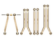 Injora SCX24-126 Axial SCX24 Gold 37g Brass High Clearance Suspension Links Set