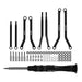 Injora SCX30-02BK Black Aluminum High Clearance Suspension Links Set for Axial SCX30