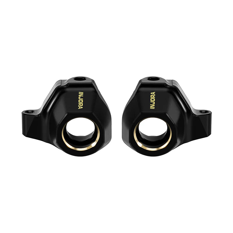 Injora SCX30-04BK Black 4.4g Brass Steering Knuckles for Axial SCX30