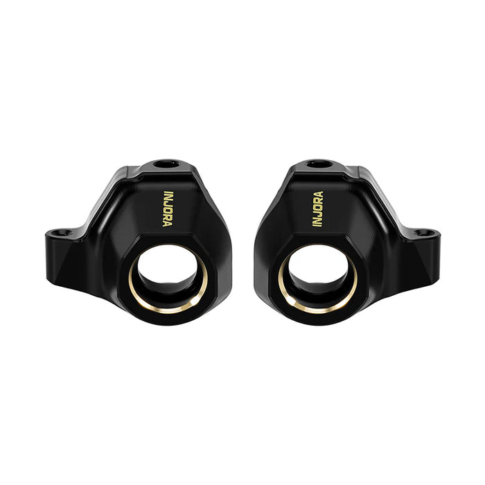 Injora SCX30-04BK Black 4.4g Brass Steering Knuckles for Axial SCX30