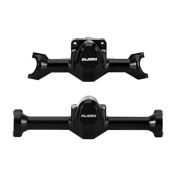 Injora SCX30-10BK Black Aluminum Front & Rear Axle Housings Set for Axial SCX30