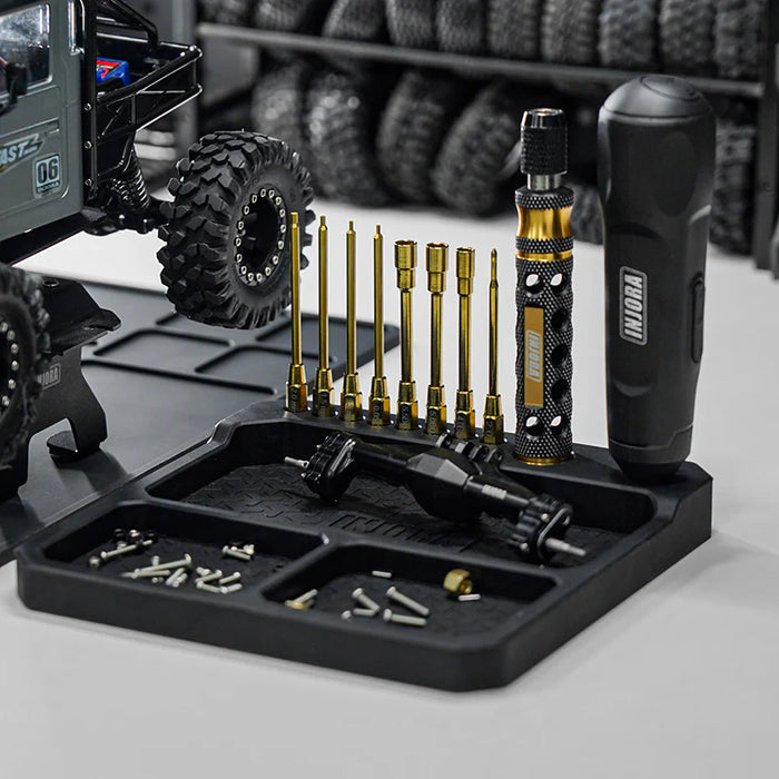 Injora TOOL-66 Silicone Parts Tray & Tool Stand (160x160mm)