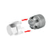 Injora WH-28GL Grey 2.5mm Aluminum Wheel Cap Lock Nuts (4 Pack)