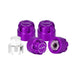 Injora WH-28PU Purple 2.5mm Aluminum Wheel Cap Lock Nuts (4 Pack)