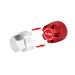 Injora WH-28RD Red 2.5mm Aluminum Wheel Cap Lock Nuts (4 Pack)