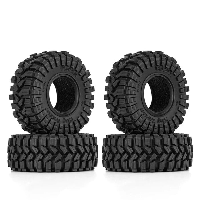 Injora YQT-1314 1.3" King Trekker Micro Rock Crawler Tires (70mm OD) (S5)  (4 Pack)