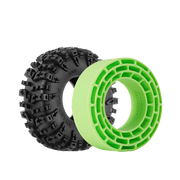 Injora YQT-1319-1370GN 1.3" Swamp Claw M/T Micro Rock Crawler Tires Combo (70mm OD) (S5) (4 Pack)