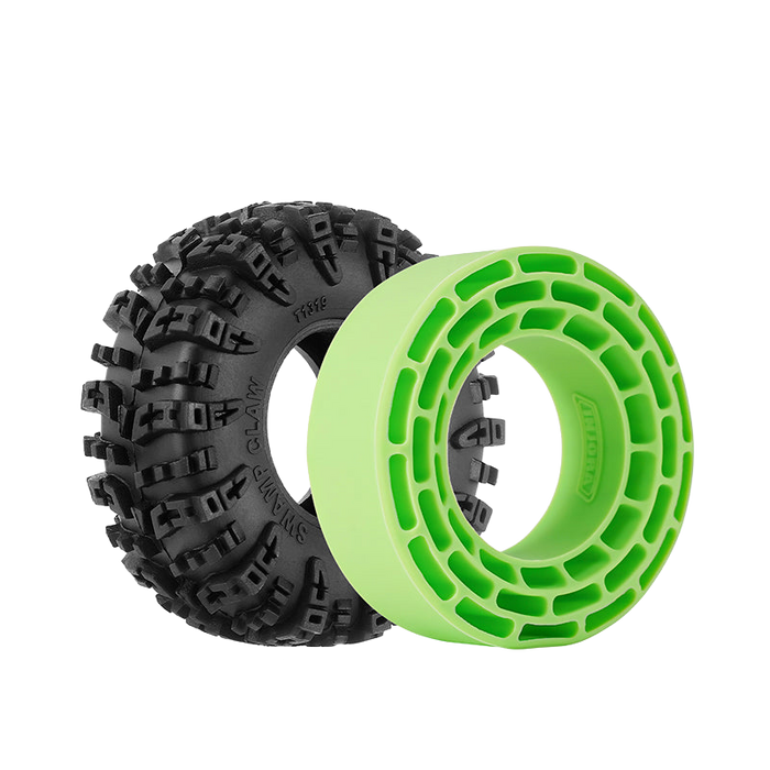 Injora YQT-1319-1370GN 1.3" Swamp Claw M/T Micro Rock Crawler Tires Combo (70mm OD) (S5) (4 Pack)