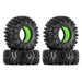 Injora YQT-1319-1370GN 1.3" Swamp Claw M/T Micro Rock Crawler Tires Combo (70mm OD) (S5) (4 Pack)