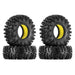 Injora YQT-1319-1370YE 1.3" Swamp Claw M/T Micro Rock Crawler Tires Combo (70mm OD) (S5) (4 Pack)