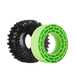 Injora YQT-1320-1370GN 1.3" Cling On Micro Rock Crawler Tires Combo (70mm OD) (S5) (4 Pack)