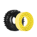 Injora YQT-1320-1370YE 1.3" Cling On Micro Rock Crawler Tires Combo (70mm OD) (S5) (4 Pack)